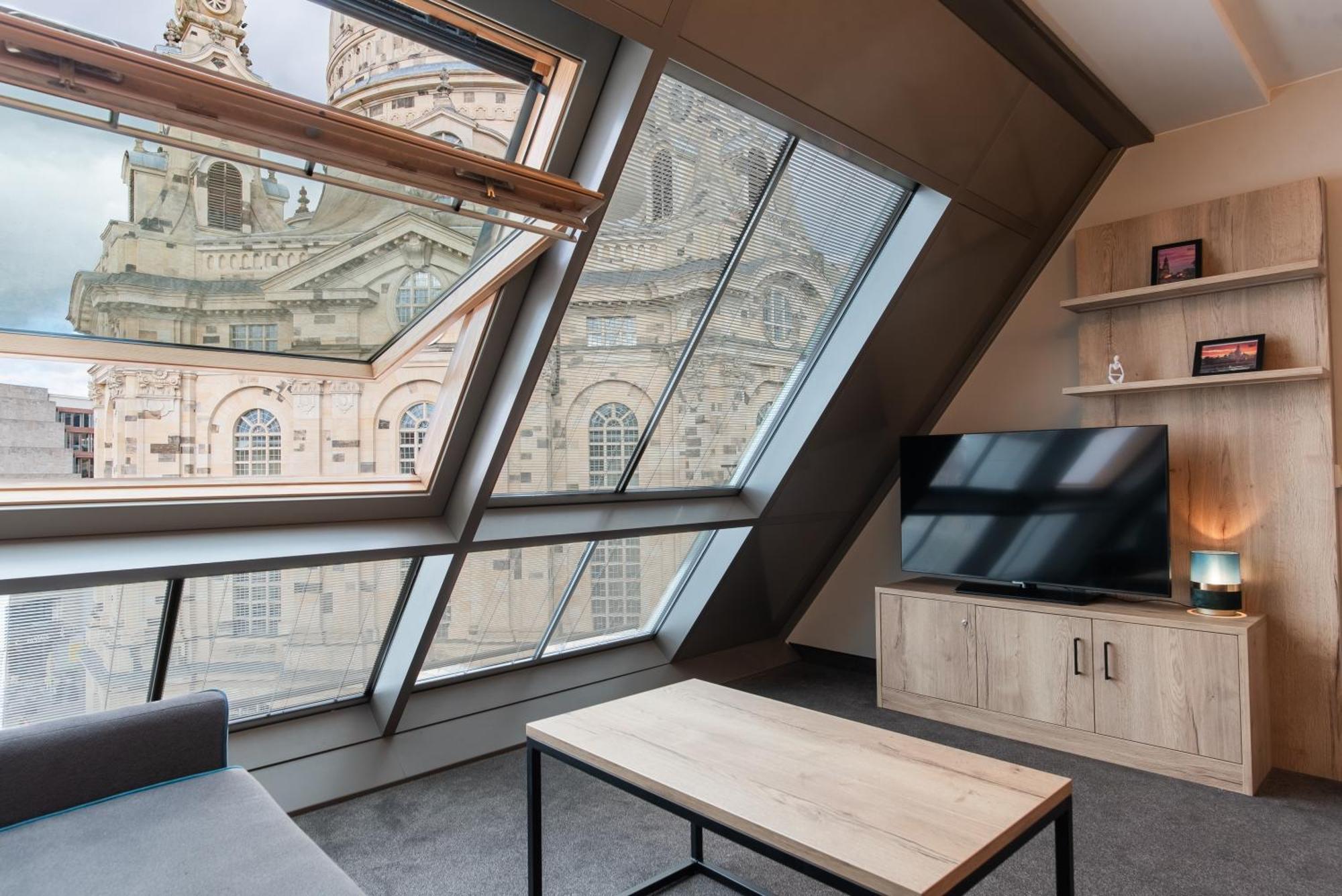 Familienapartment Mit Panoramablick Zur Frauenkirche Дрезден Екстер'єр фото